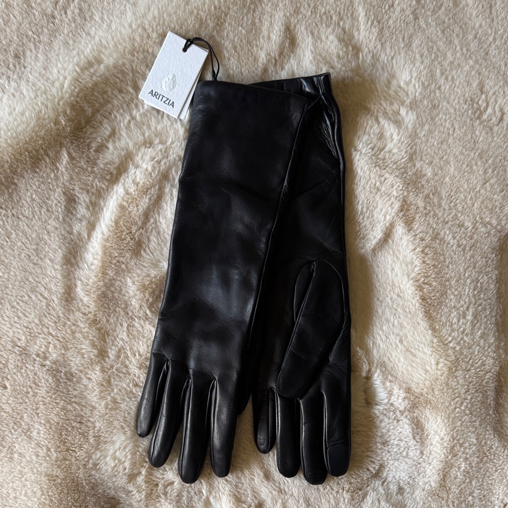 Aritzia Black Leather Gloves
